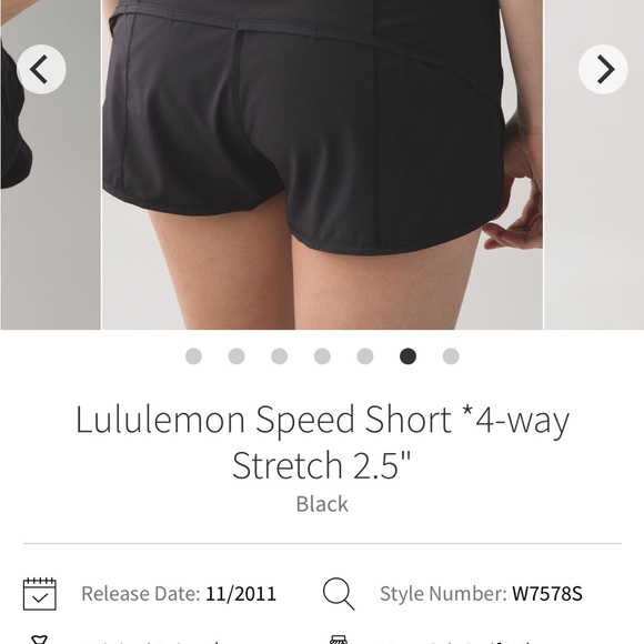 Lululemon Speed Short - Picture 8 of 9